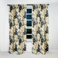 thumbnail image 2 of Designart "Eternal Damask Grace" Floral Room Darkening Curtain Single Panel, 2 of 6