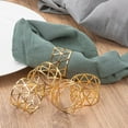 thumbnail image 4 of Napkin Rings, Gold Napkin Rings Set Of 12, Holiday Napkin Holders For Dining, Thanksgiving, Party Of Table Setting, 4 of 5