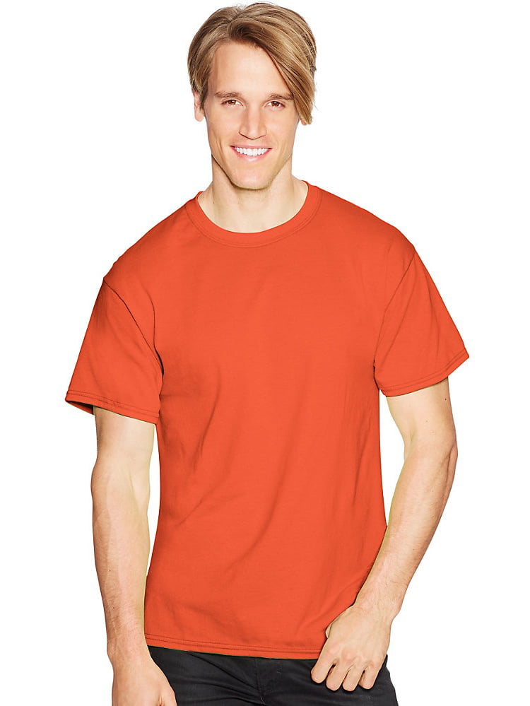 Hanes by ComfortBlend EcoSmart Crewneck Mens T-Shirt_Maroon_XL 