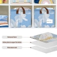thumbnail image 6 of Ryvnso Jasmine Flower Storage Bins Large Basket Foldable Cube Toys Organizer with Handles 2 PCs, 6 of 8