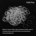 thumbnail image 3 of Uxcell Paquete de 1000 Bandas de Goma Elásticas Transparentes de 19 mm x 1 mm para el Hogar y la Oficina, 3 of 5