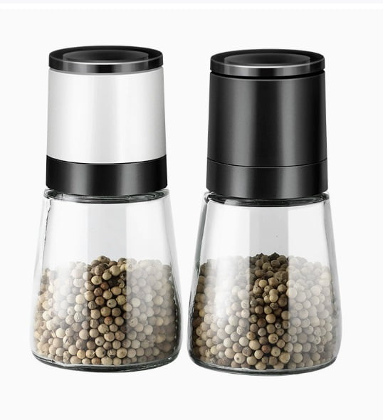 Manual Pepper Grinder - Portable and Easy to Use for Spices, Sea Salt, and More