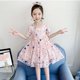 thumbnail image 1 of Verano princesa bebé niñas tutú vestido encaje mariposa manga corta gasa falda niños moda blanco rosa fiesta Casual ropa 2T (etiqueta 100) Gao Jinjia LED, 1 of 2