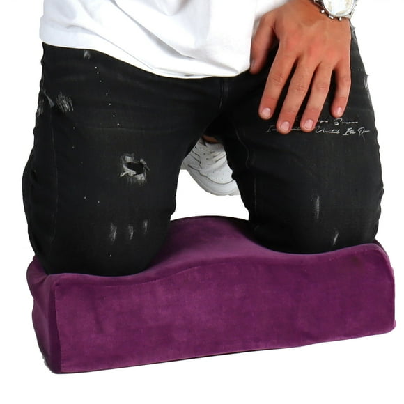 Genouillère Confort en Mousse à Mémoire de Forme - Coussin de Genou Extra Épais (Violet)
