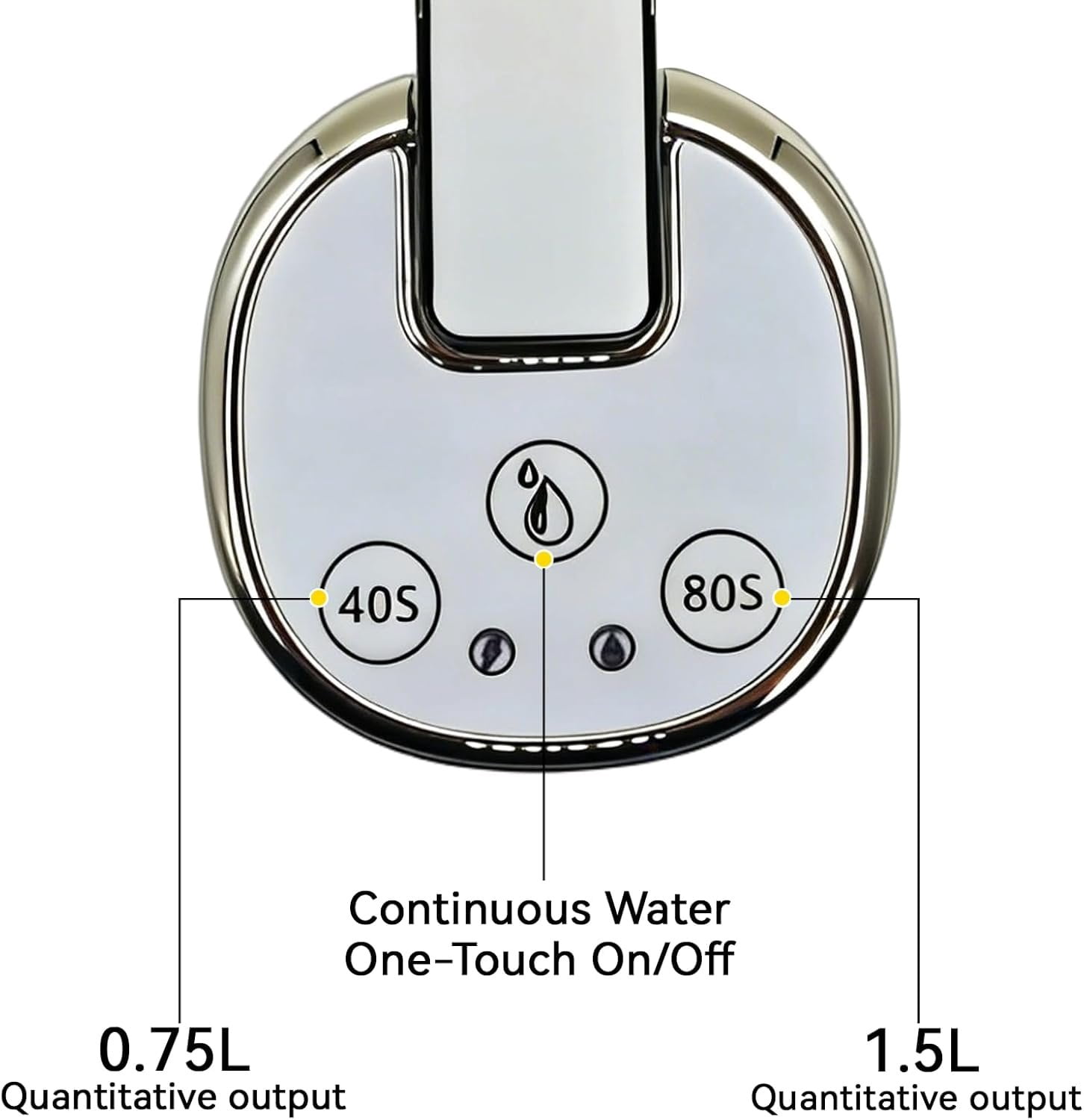 Water Dispenser for 5 Gallon Bottle, Automatic Water Pump with Foldable Spout, USB Rechargeable, Portable Water Jug Dispenser for Camping, , Office