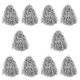 thumbnail image 1 of 10 Uds. Pompones de porristas con agarre para baile deportivo, pompones de animadora para festivales, accesorios de actuación, espíritu de equipo, 1 of 6