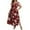 A1-Wine Red, variant on Women's Plus Size Maxi Dress Boho Floral Butterfly Sleeve V Neck Flowy Maxi Dress Party Wedding Guest Dress L-4X