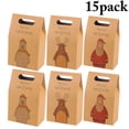 thumbnail image 1 of Boîte à Friandises de Noël Créative en Papier Kraft, 1 of 10