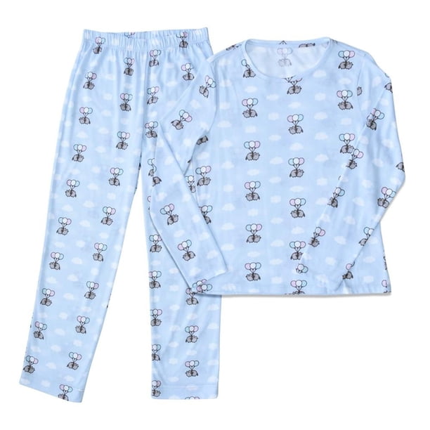 Set de Pijama Pusheen Talla CH con Pantalón Globos Azul