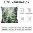thumbnail image 5 of Chilfamy Watercolor Fog Forest Pillow Covers, Rustic Style Nature Pine Trees Print Throw Pillow Covers Winter Christmas Pillowcase Decor for Indoor Outdoor Home Sofa Bedroom Living Room, 5 of 5