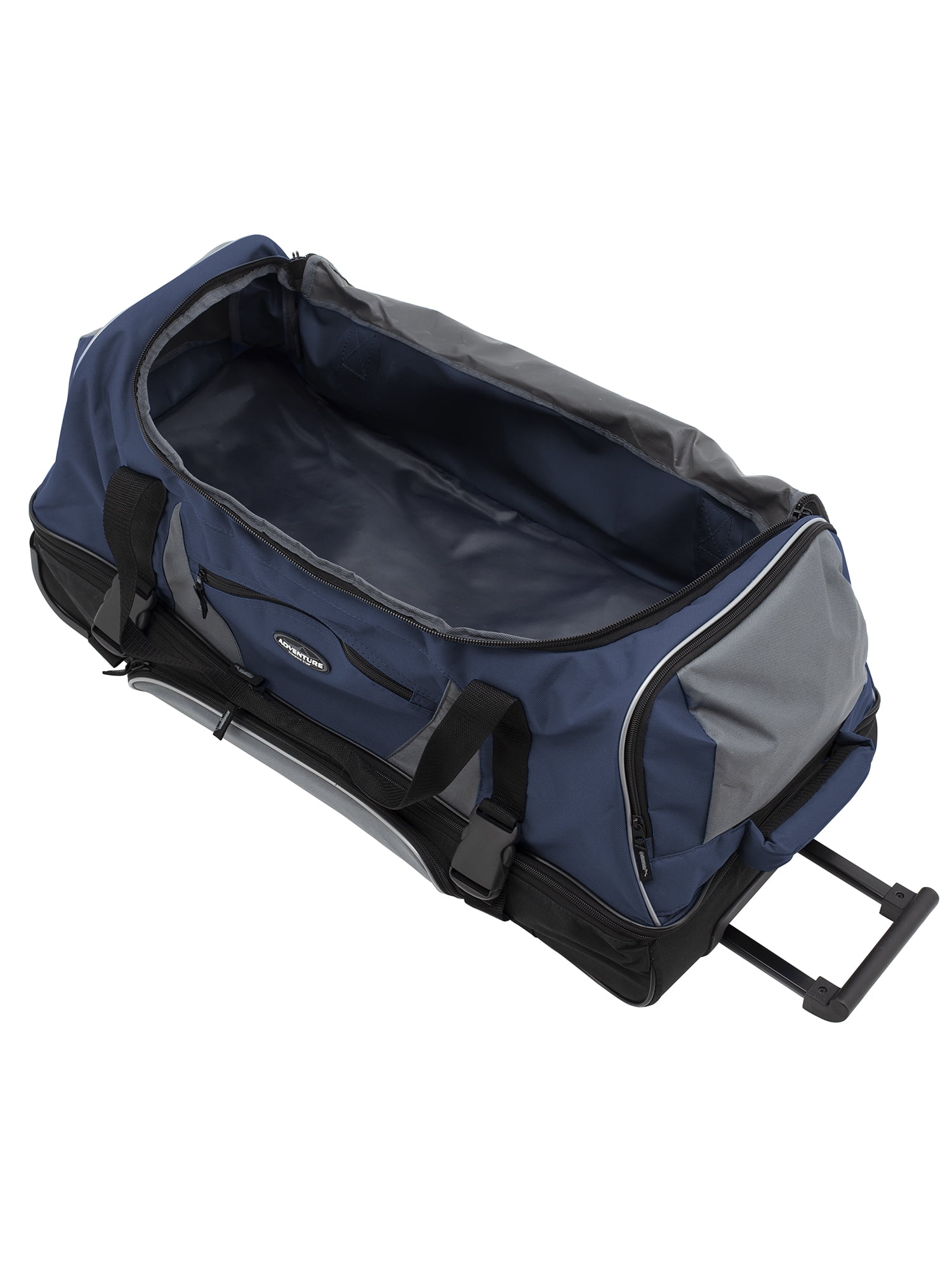 Travelers Club 30" Adult Drop-Bottom Rolling Duffel with Telescopic Handle, Blue