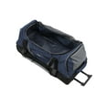 Travelers Club 30" DropBottom Rolling Duffel with Telescopic Handle, Blue/Gray