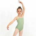 thumbnail image 5 of Afuyipoi Girls Performance Dance Leotard (3-15 Years) Summer Sleeveless Camisole Stretchy Athletic Bodysuit for Ballet Yoga and Gymnastics Practice Mint Green 3/4, 5 of 7