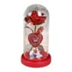 thumbnail image 2 of Decoraciones del Día de San Valentín Macarena rosa en cúpula de cristal con luces luz de mesa, 2 of 8