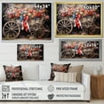 thumbnail image 4 of Designart "Cart Of Coral Old Cart" Old American Cart Floater Framed Wall Art Living Room, 4 of 7