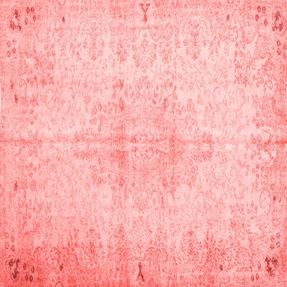 Ahgly Company Indoor Square Persian Red Traditional Area Rugs, 6' Square