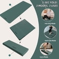 thumbnail image 6 of BAIMA Extra Wide Yoga Mat 31.5" x 75" length Large Non-Slip TPE Foldable,Exercise Matt for Yoga Pilates,Home Gym Flooring, Meditation (Darkgreen), 6 of 7