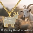 thumbnail image 6 of MYSTICPOEM Goat Necklace 925 Sterling Silver Sparkly CZ Pendant Jewelry Gifts for Women Men, 6 of 6