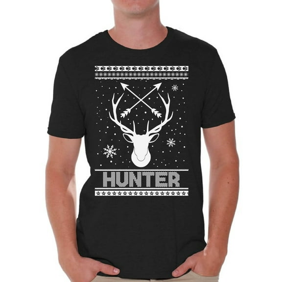 Awkward Styles Xmas Shirts for Men Christmas Hunter T-Shirt