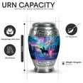 thumbnail image 3 of Yatskia Horse Polo with Northern Lights Small Cremation Keepsake Urns for Human Ashes Adult Male and Female, Large Funeral Burial Urn for Adult Ash, (Monar 10 Inch and 3 Inch), 3 of 8