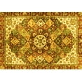 thumbnail image 1 of Ahgly Company Machine Washable Indoor Rectangle Abstract Yellow Modern Area Rugs, 2' x 4', 1 of 4