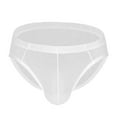 thumbnail image 1 of Sonducket Calzoncillos sexis de malla transparente de seda de hielo para hombre, ropa interior cómoda súper suave y seductora Prendas para la parte inferior del cuerpo Blanco SG, 1 of 6