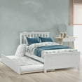 thumbnail image 5 of Dtwnek Twin Size Platform Bed with Trundle, White, 5 of 9