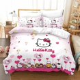 thumbnail image 1 of Hot Hello Kitty Comforter Cover Set Bedding Set Digital Printed Bedding Suit EU/US Size Spring Comfortable Household Supplies, 1 of 7