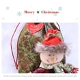 thumbnail image 2 of Bolsas con cordón de Navidad Regalos de Año Nuevo Almacenamiento de dulces Muñeca 3D Papá Noel Muñeco de nieve Elk Bolsillo Bolsa de fieltro Kits de decoración para fiestas Muñeco de nieve Inteprter HA069979-02B, 2 of 6