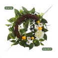 thumbnail image 2 of Coolmee Lemon Wreath for Front Door, 20” Spring Summer Wreaths for Indoor Outdoor Wall Window Door Home Decor, 2 of 7