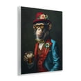 thumbnail image 4 of Stupell Industries Monkey with Fancy Outfit Animals & Insects Painting Unframed Art Print Wall Art, 11 x 14, 4 of 8