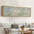 thumbnail image 4 of IDEA4WALL Extra Large Framed Canvas Print Wall Art Whispering Reeds Abstract Pastel Fine Art Antique Wall Decorative Spring Green Landscape Painting Artwork for Rooms - 60"x20", 4 of 5