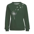 thumbnail image 1 of Gibobby Sudadera de mujer Sudadera para mujer linda camisa de otoño con cuello redondo(Verde,M), 1 of 4