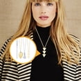 thumbnail image 4 of Qarigey 4 piezas de bisutería para mujer elegante colgante exquisito conjunto de joyería moda Y hebras accesorios de clavícula Ropa, zapatos y accesorios Miscelánea Qarigey AP009169-00B, 4 of 5