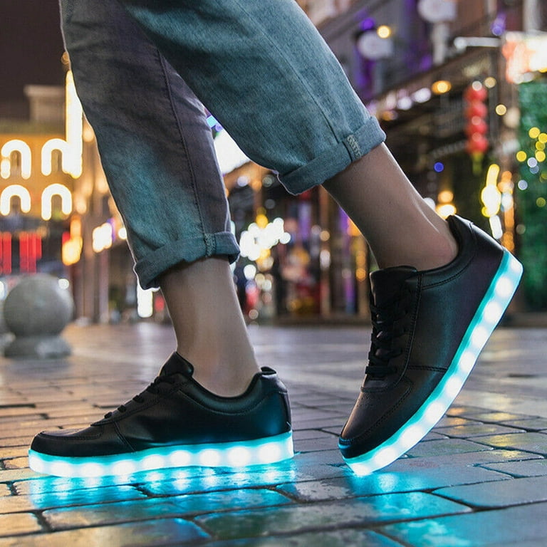 Oyedens USB Rechargeable Light up Fashion Sneakers LED Halloween