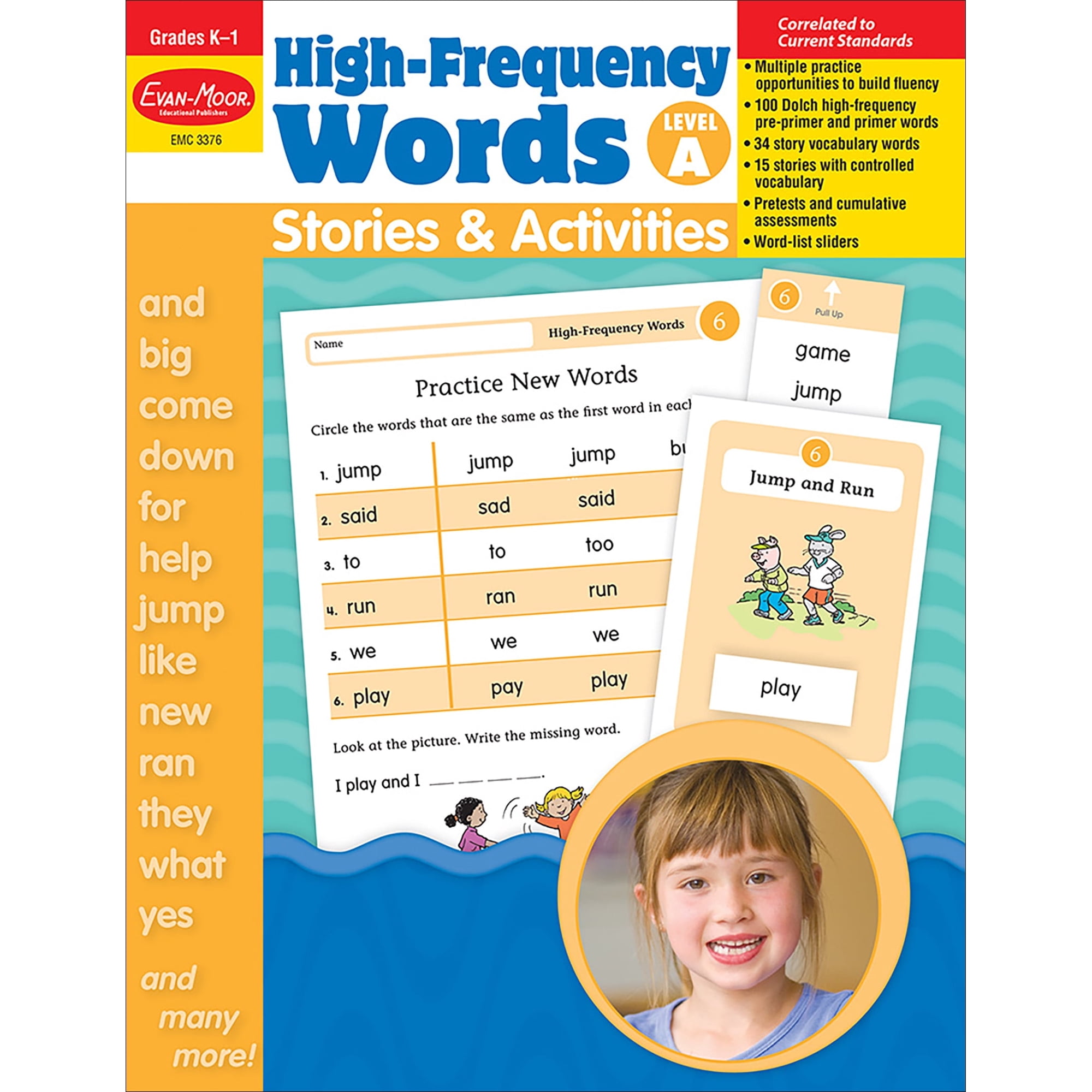 Evan-Moor High-Frequency Words: Stories & Activities, Grade Kindergarten - Grade 1 (Level A) Teacher Resource