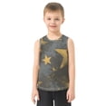thumbnail image 2 of Golden Graffiti Stars Vest Undershirt Tank Top Sleeveless Quick Dry 6Y, 2 of 7