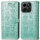 thumbnail image 1 of Funda Cartera FOXDOCK para Honor 200 Smart , Flip PU con Relieve de Gatos y Perros, Tarjetero y Soporte, 1 of 6