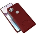 thumbnail image 5 of Nakedcellphone Kickstand Case Compatible with Motorola One 5G Ace, [Red] Slim Hard Shell Phone Cover View Stand for Moto XT2113, 5 of 7