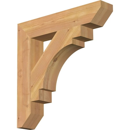 

Ekena Millwork 3 1/2 W x 20 D x 20 H Merced Slat Smooth Bracket Western Red Cedar