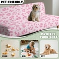 thumbnail image 6 of Xoenoiee Pink Leopard Print Futon Slipcover Armless Sofa Cover Stretch Furniture Protector for Foldable Couch Bed With Elastic Bottom for Living Dining Room, 6 of 7