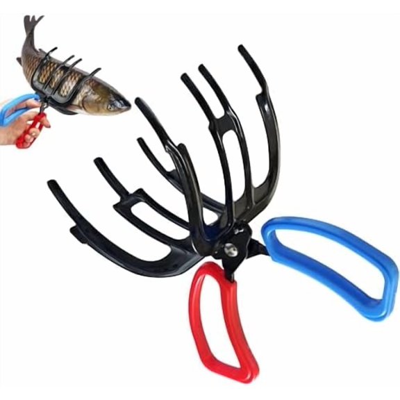 3 Claw Fish Gripper, 2026 Upgraded Metal Fishing Pliers Gripper, Multifuctional Fish Grippers for Fishing, Fish Grabber Tool for Most Freshwater Fish and Crab