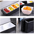 DERCLIVE Chilled Condiment Server with 4 Removable Compartments