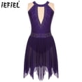 thumbnail image 2 of Leotardo de gimnasia para mujer, vestido de actuación de baile de Ballet lírico, vestidos brillantes, Ropa de baile, patinaje artístico, disfraz de fiesta de baile, 2 of 5