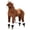 Brown, variant on Large Plush Ride-on Walking Horse for Kids 5-16 Years, Brown Interactive Toy with Easy Rolling Wheels and Soft Huggable Body