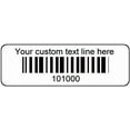 thumbnail image 3 of 1000 Serial Number Bar Code Labels 1-1/2" x 1/2" Sequential Barcode Stickers Roll - Consecutive Number - Custom Printed Smudge, Moisture, & UV Resistant Plastic Film., 3 of 4
