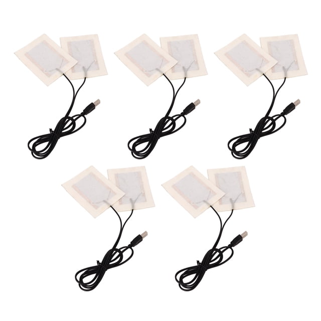 Almohadilla de calor eléctrico, almohadilla de calentamiento USB DC5V 5 PCS USB CARGA PORTÁTIL POR CINTURA PARA EL CULO