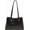 Black, variant on Retro PU Leather Underarm Shoulder Bag, minimalist stylish design with large capacity, ideal daily handbag for office