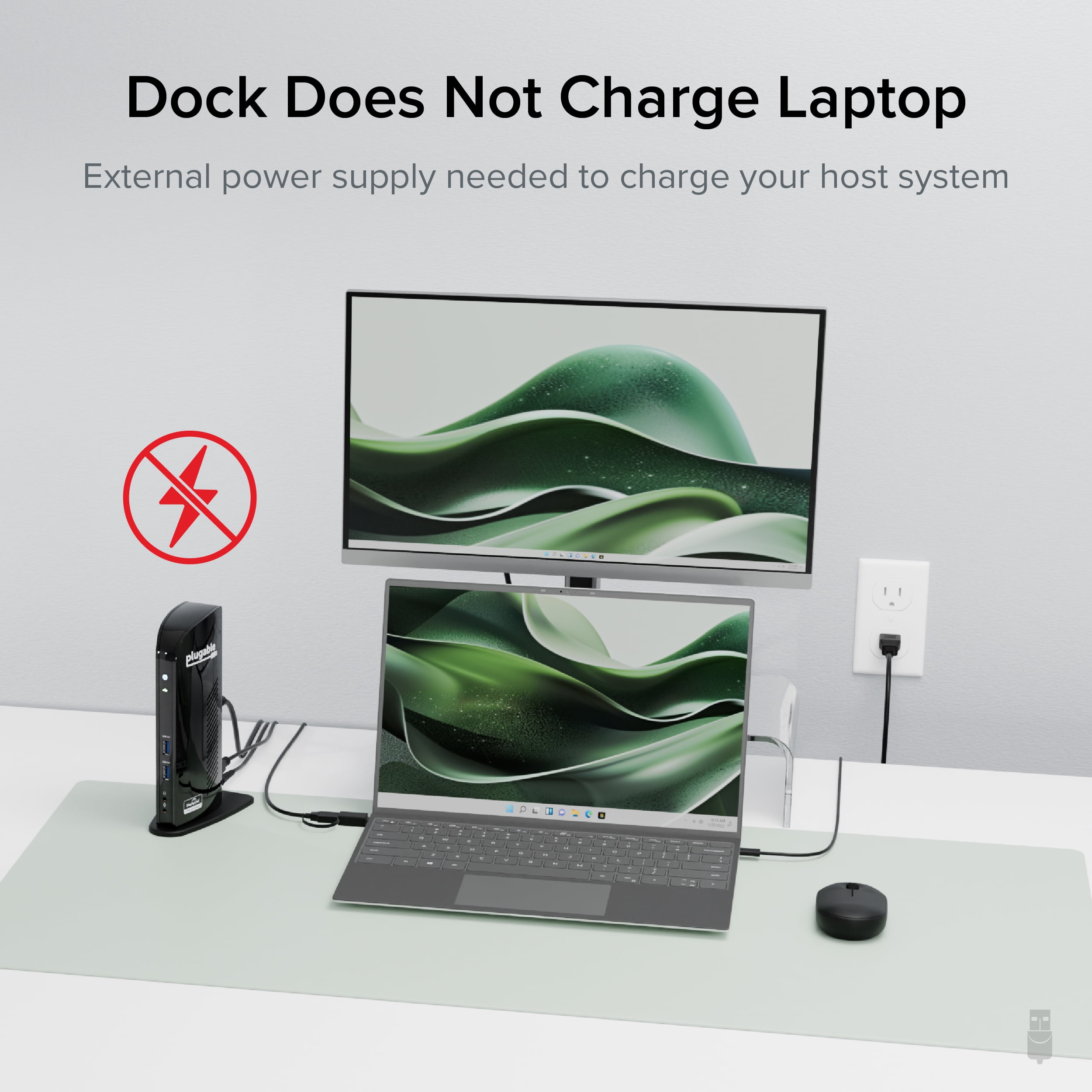 USB 3.0 Universal Laptop Docking Station Dual Monitor for Windows and Mac (Dual HDMI, Gigabit Ethernet, Audio, 6 USB Ports) -TAA Compliant