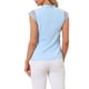 thumbnail image 3 of INSPIRAR CHIC Blusa de Trabajo Básica Sin Mangas con Cuello en V para Mujeres L Azul Cielo, 3 of 6